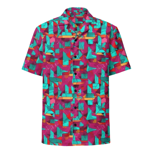 Neon Quilt on a Button Shirt