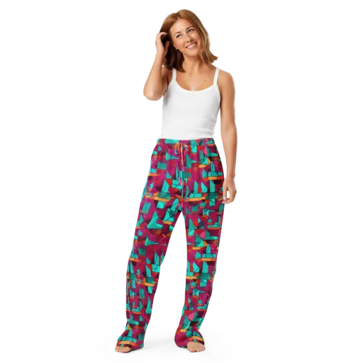 Neon Quilt on a Women's Pajama Pants
