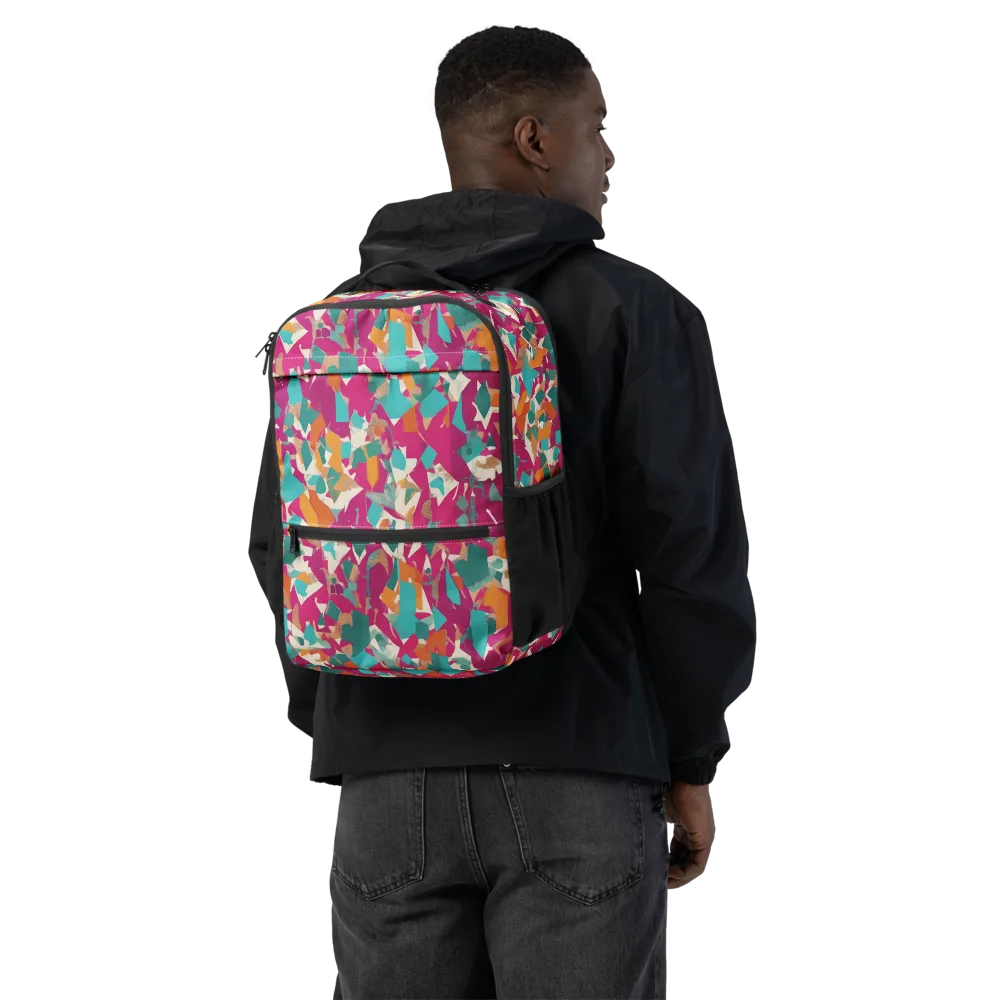 Carnival Static on Utility Backpack — Back