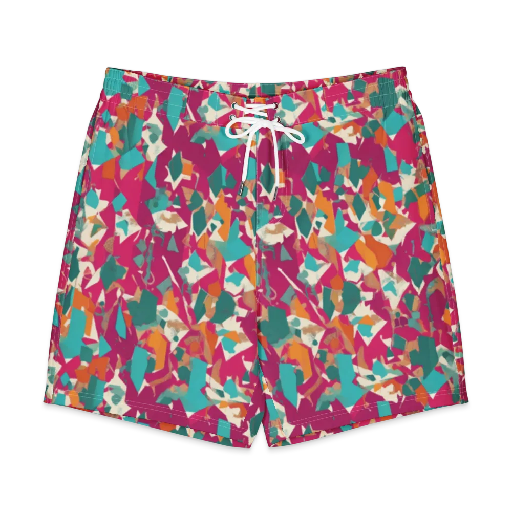 Carnival Static on Men's Board Shorts — Front