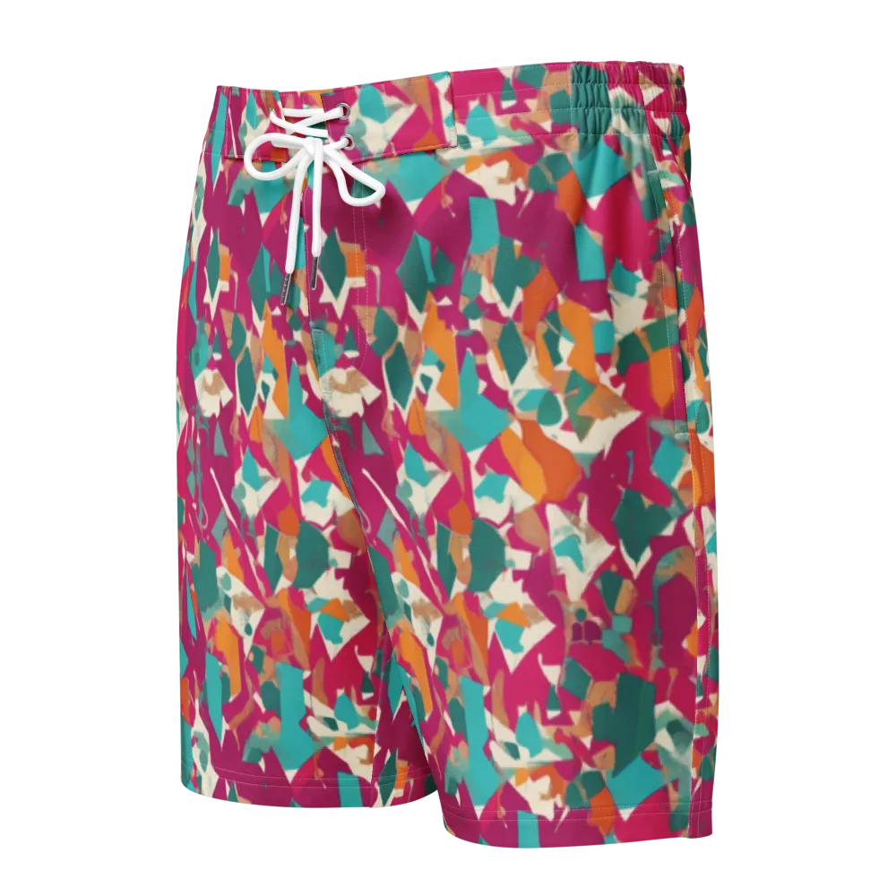 Carnival Static on Men's Board Shorts — Front