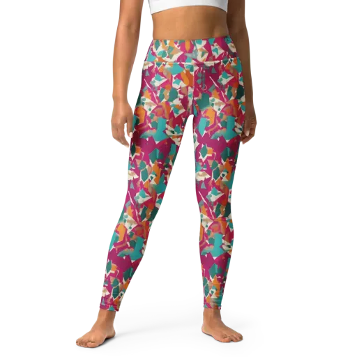 Carnival Static on a Yoga Leggings