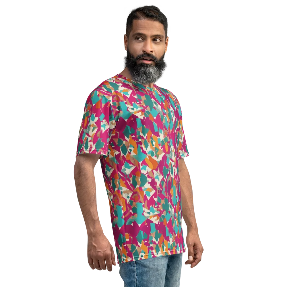 Carnival Static on Men's Crew Neck T-Shirt — Right