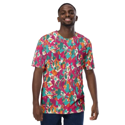 Carnival Static on a Men's Crew Neck T-Shirt
