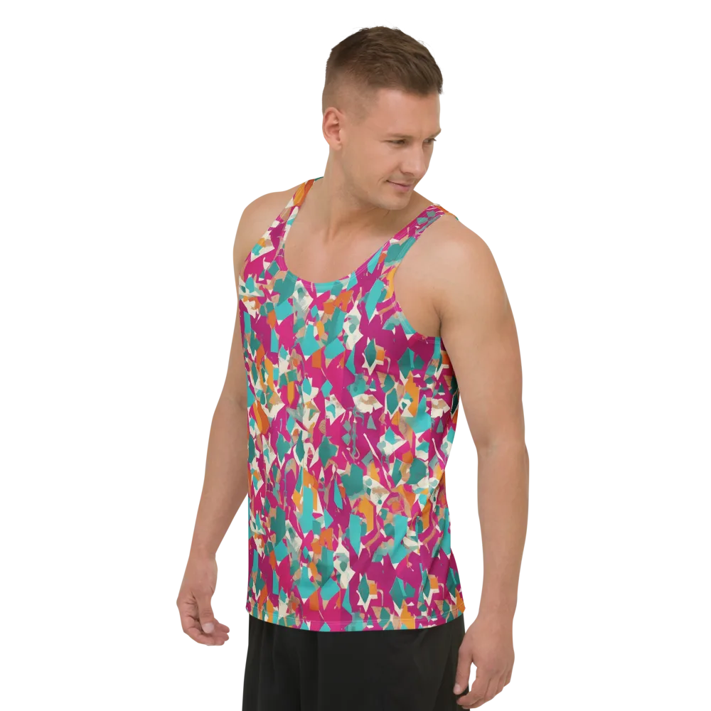 Carnival Static on Men's Tank Top — Left Front