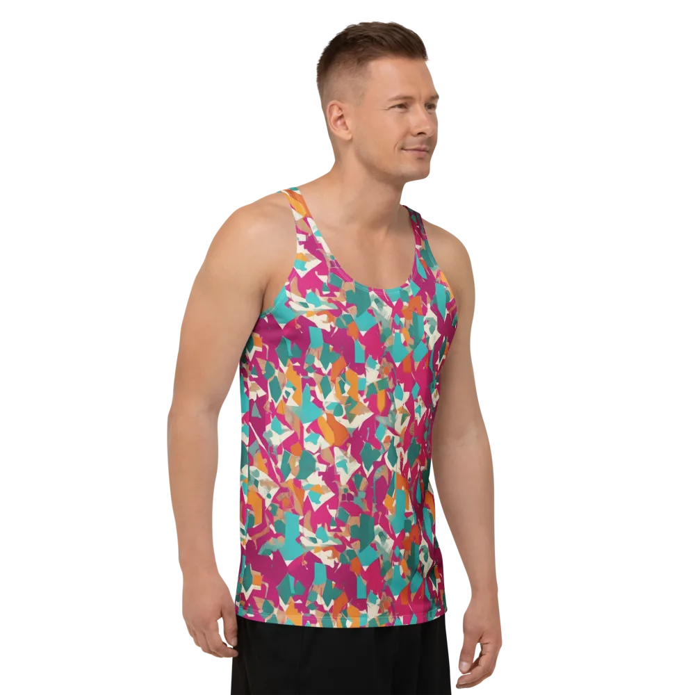 Carnival Static on Men's Tank Top — Right Front