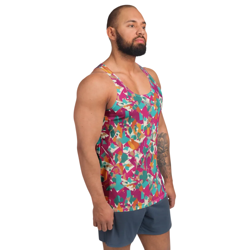 Carnival Static on Men's Tank Top — Right Front