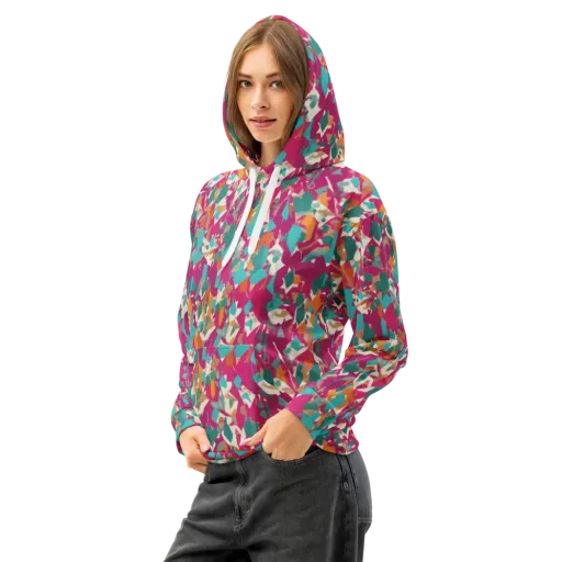 Carnival Static on a Cotton Hoodie