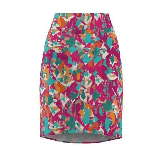 Carnival Static on a Pencil Skirt