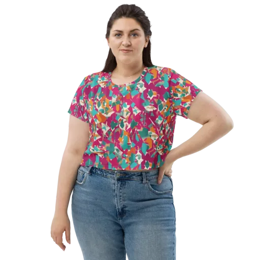 Carnival Static on a Crop Tee