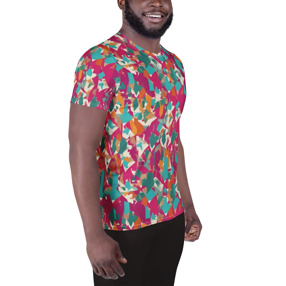 Carnival Static on Men's Athletic T-Shirt — Right