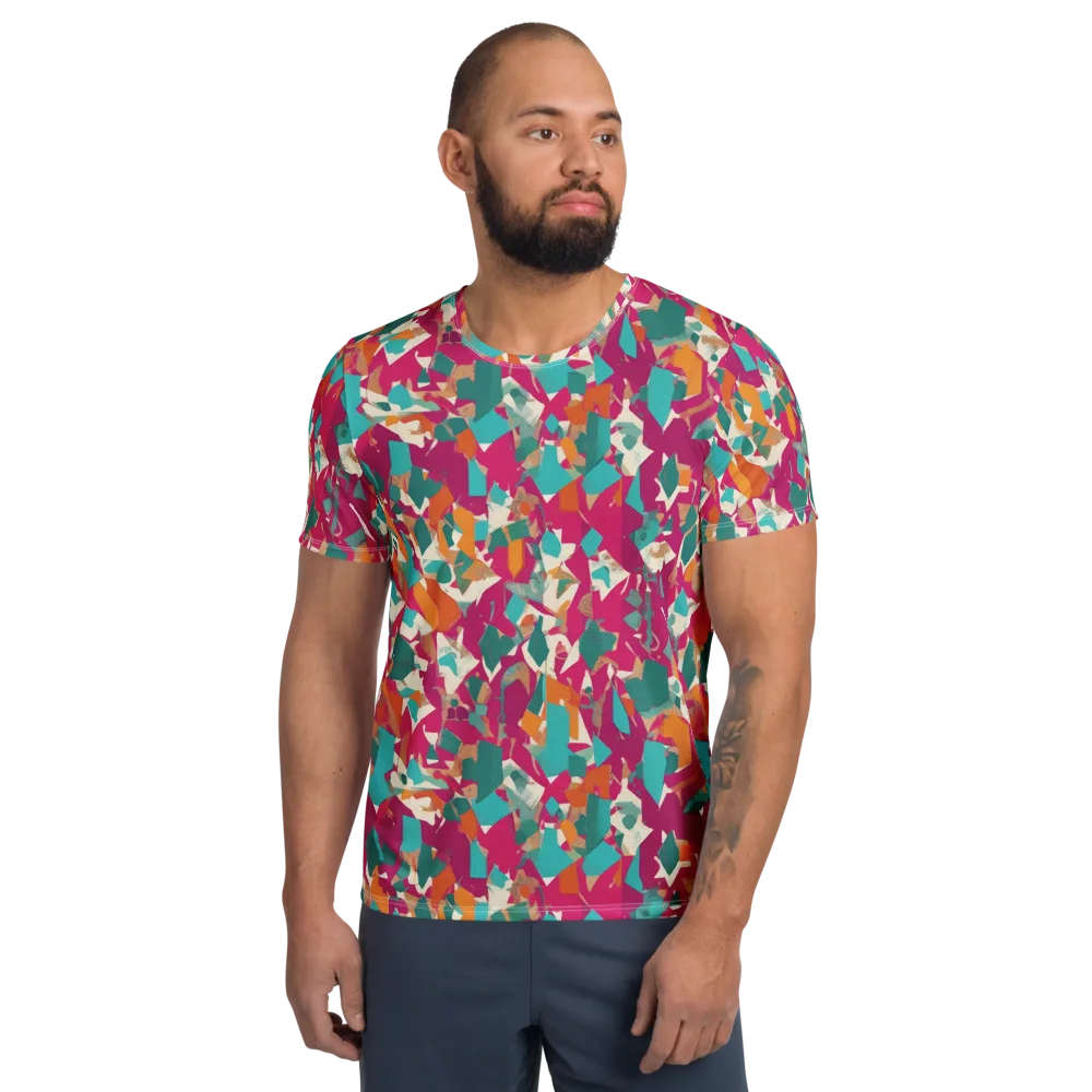 Carnival Static on Men's Athletic T-Shirt — Front