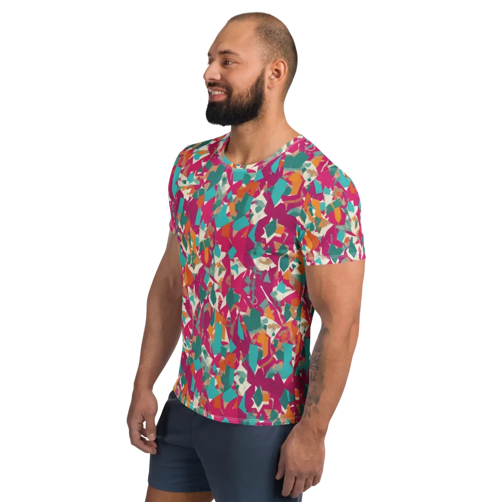 Carnival Static on Men's Athletic T-Shirt — Left