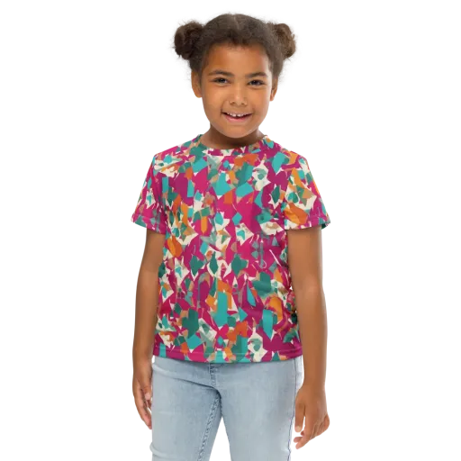 Carnival Static on a Kids Crew Neck T-Shirt