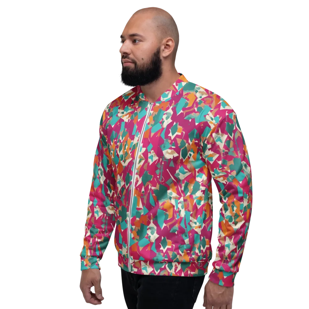 Carnival Static on Bomber Jacket — Left