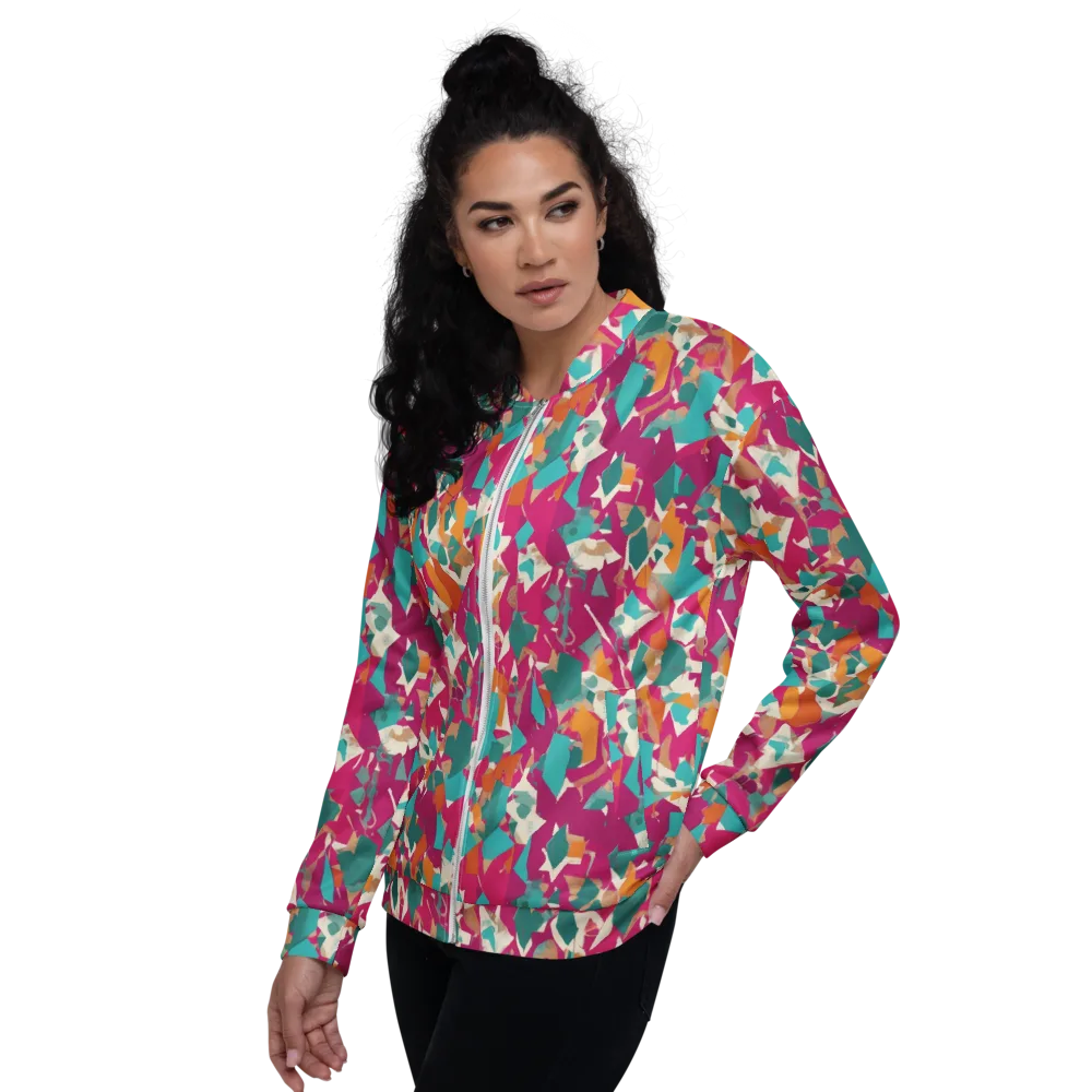 Carnival Static on Bomber Jacket — Left