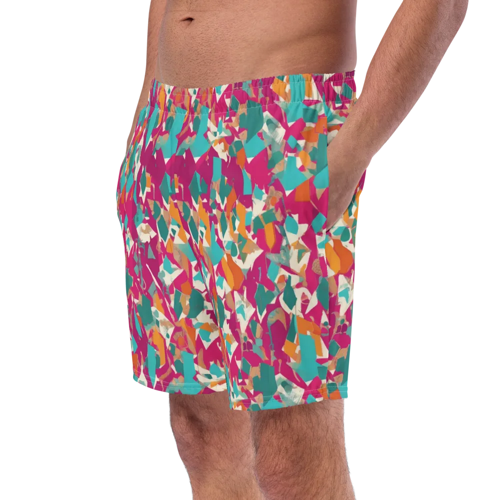 Carnival Static on Swim Trunks — Left Front
