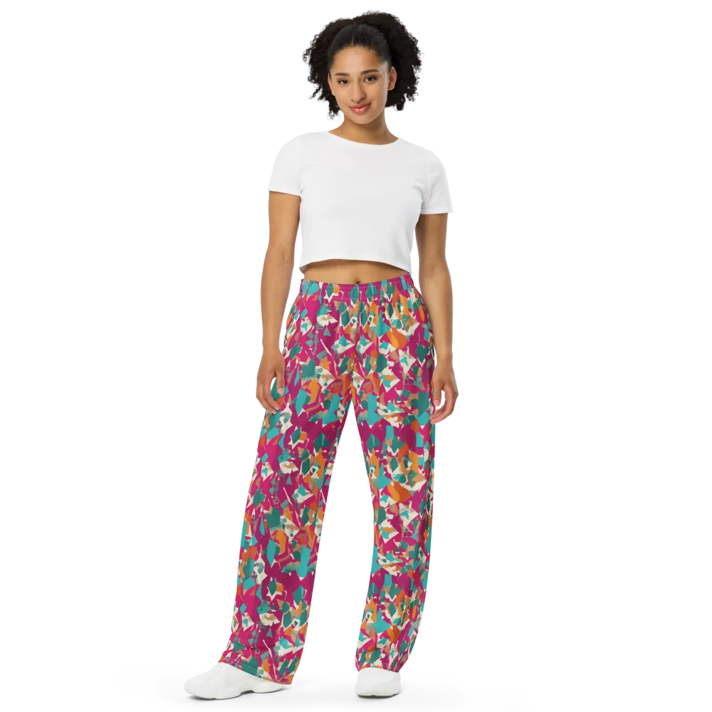 Carnival Static on Wide-Leg Pants — Front