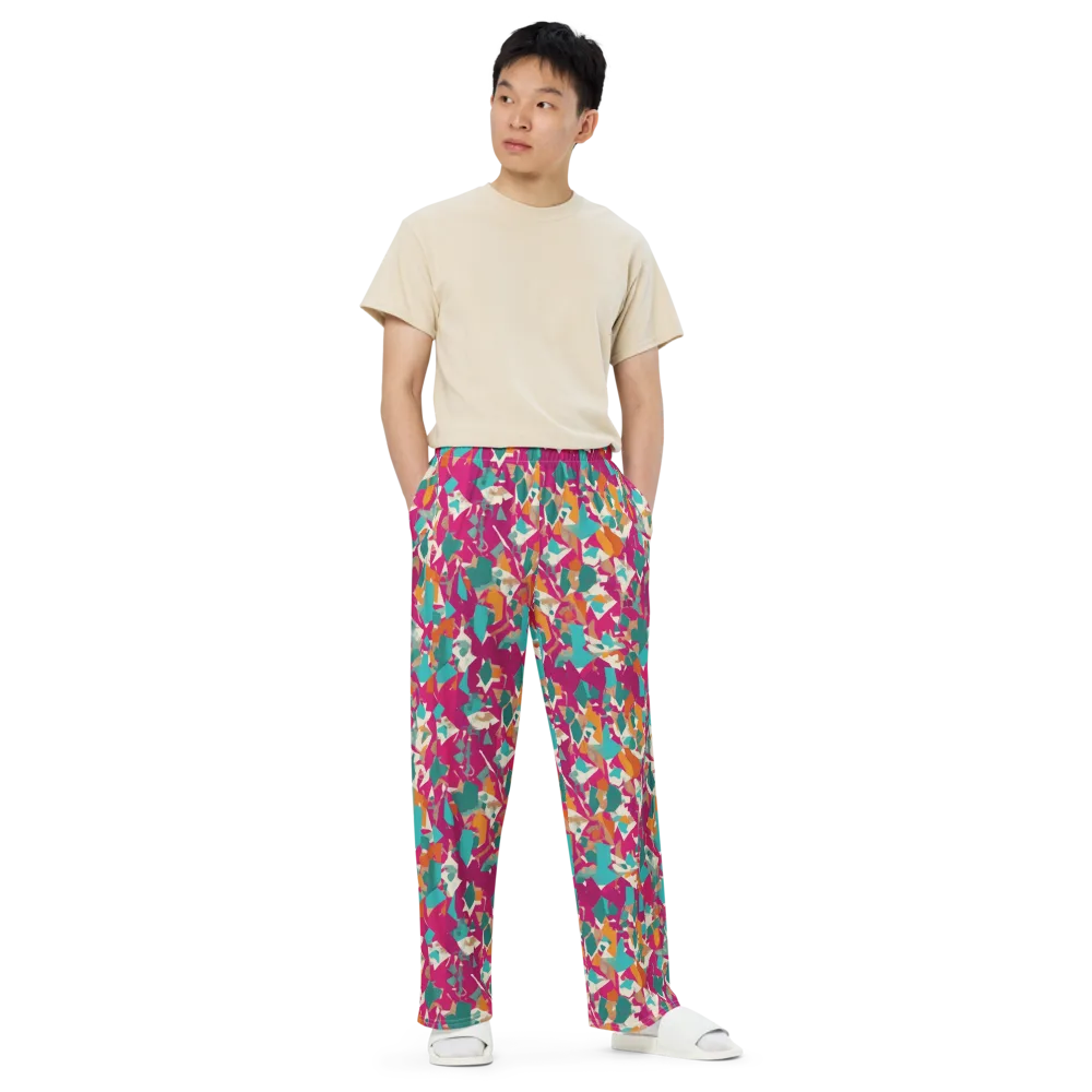 Carnival Static on Wide-Leg Pants — Front