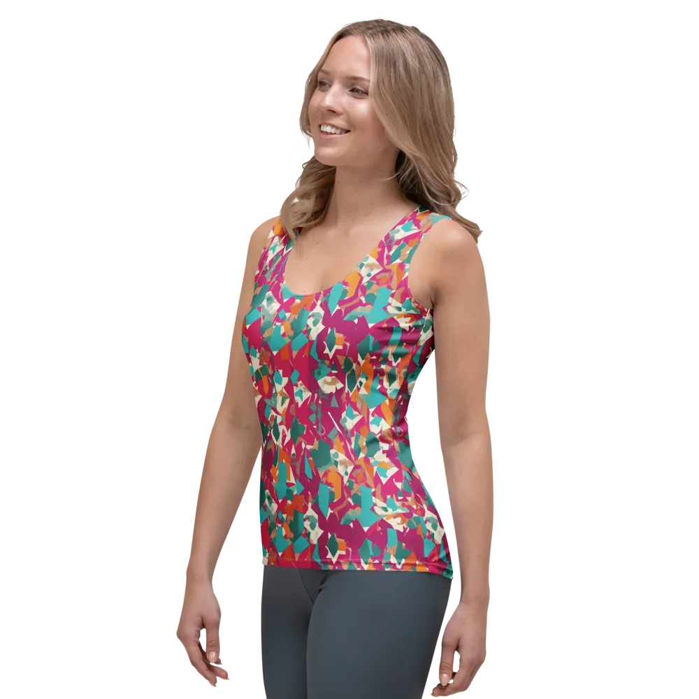 Carnival Static on Women's Tank Top — Left Front