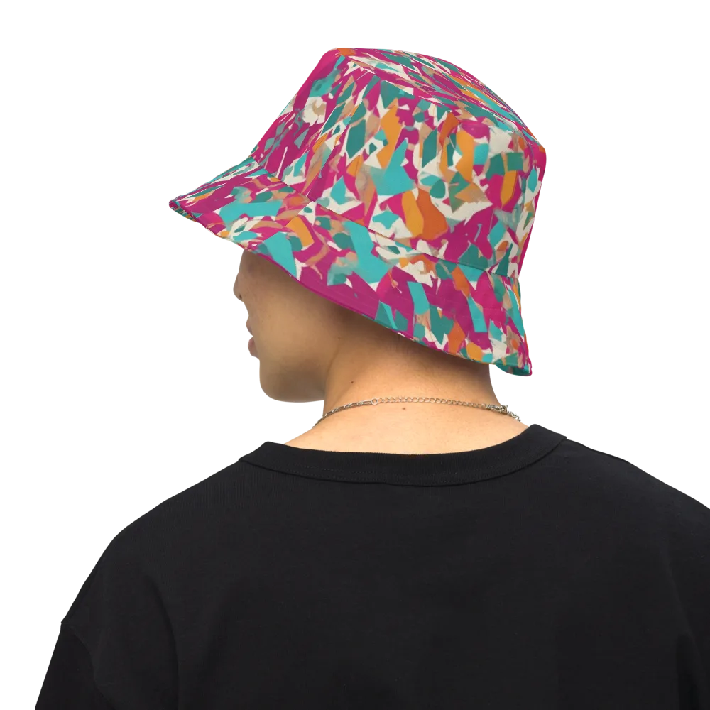 Carnival Static on Reversible Bucket Hat — Back Inside