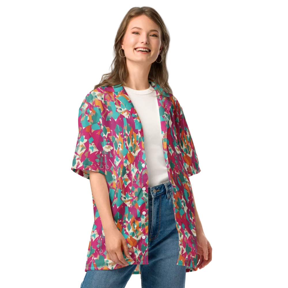 Carnival Static on Button Shirt — Front