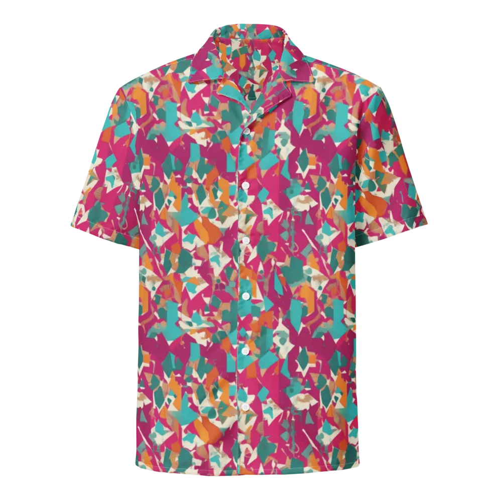Carnival Static on Button Shirt — Front