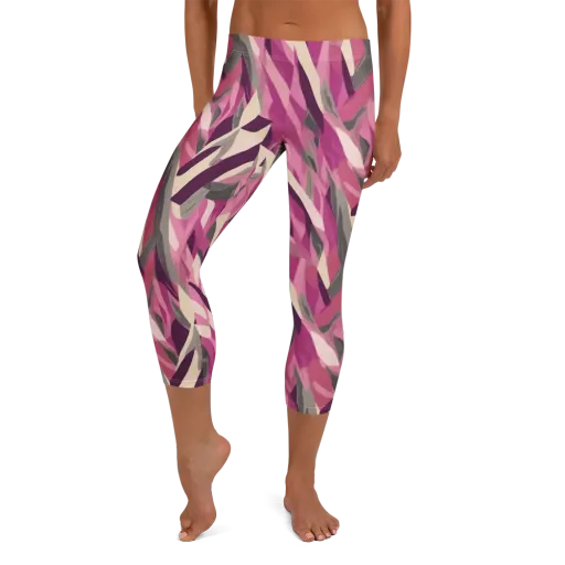 Petal Static on a Capri Leggings