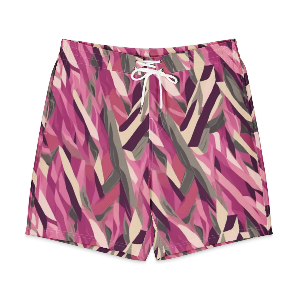 Petal Static on Men's Board Shorts — Front