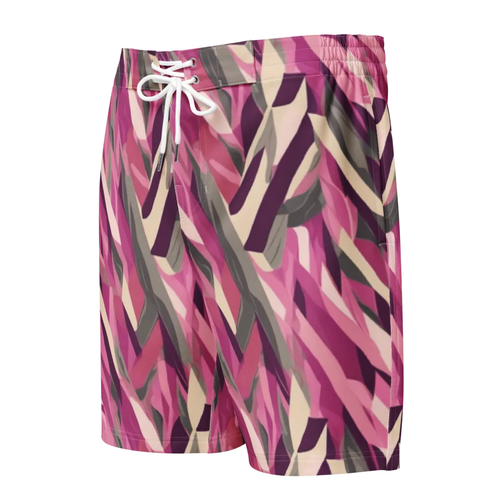 Petal Static on Men's Board Shorts — Front