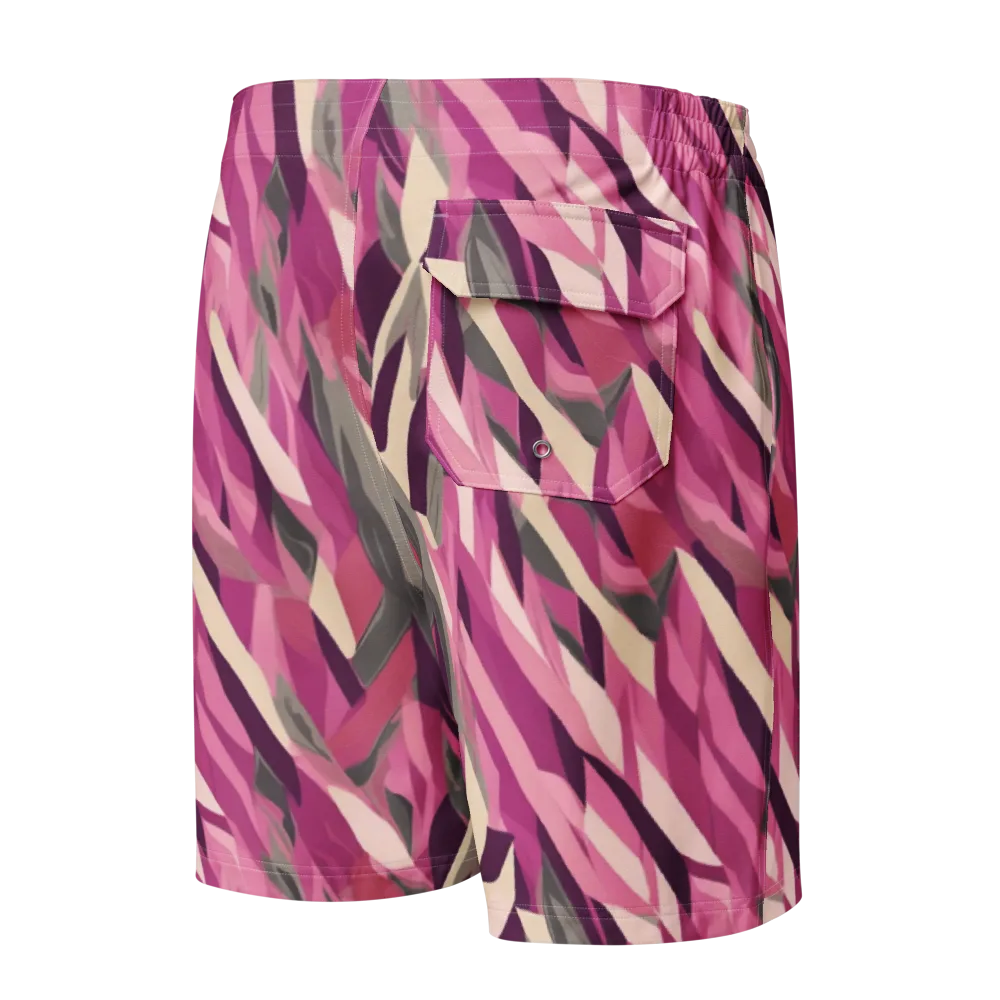 Petal Static on Men's Board Shorts — Back