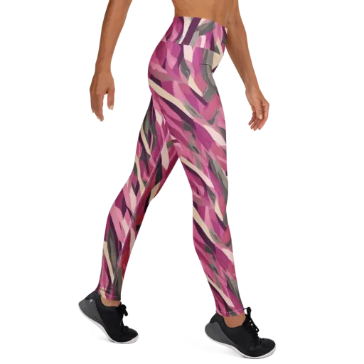 Petal Static on a Yoga Leggings