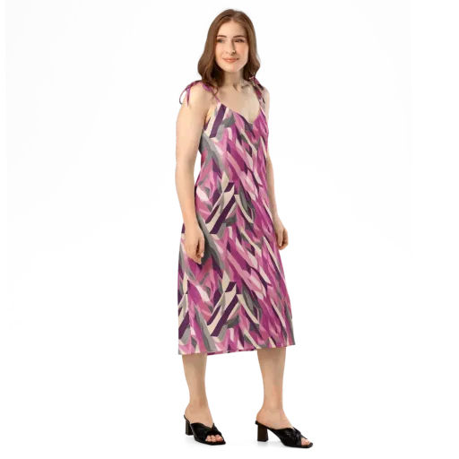 Petal Static on a Slip Dress