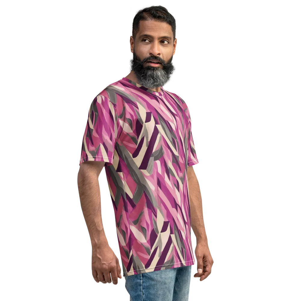 Petal Static on Men's Crew Neck T-Shirt — Right