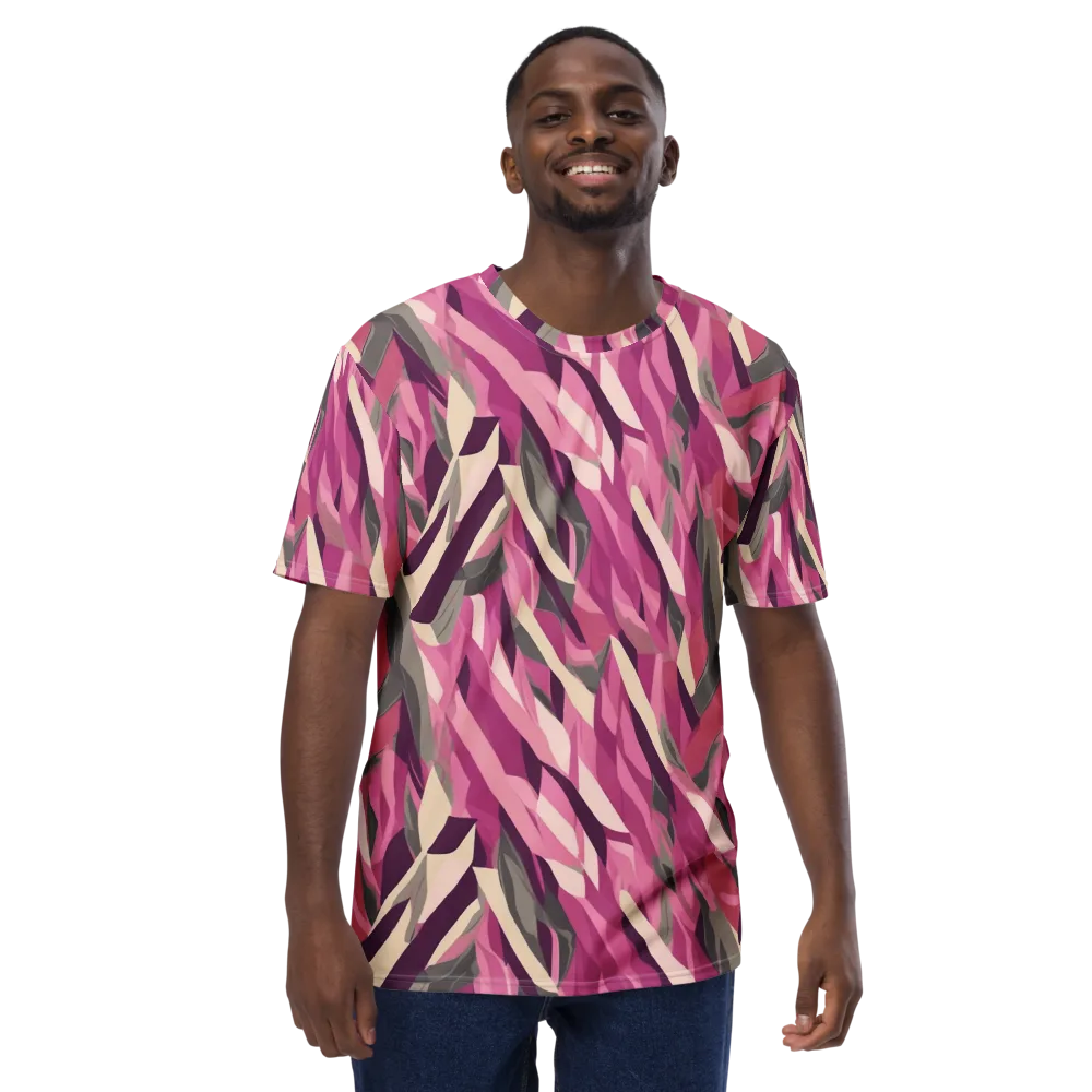 Petal Static on Men's Crew Neck T-Shirt — Front