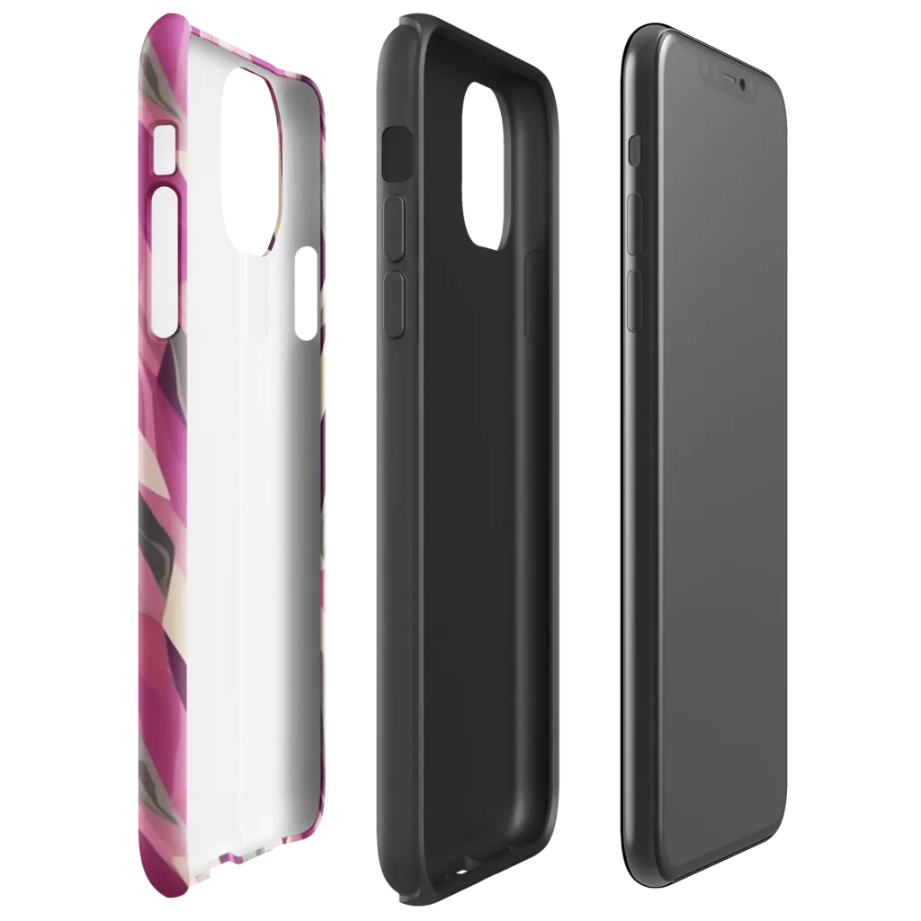 Petal Static on Tough Case for iPhone® — Right