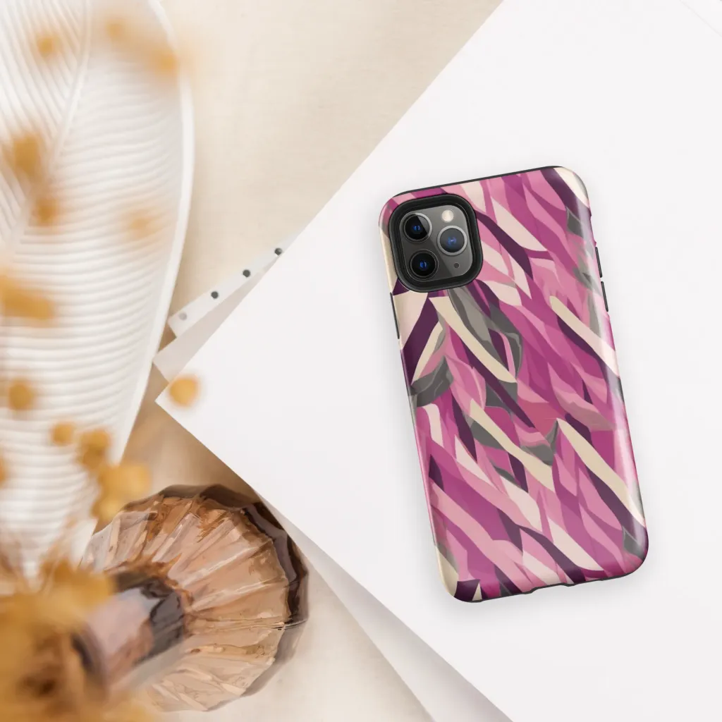 Petal Static on Tough Case for iPhone® — Front