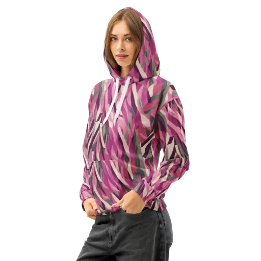 Petal Static on a Cotton Hoodie