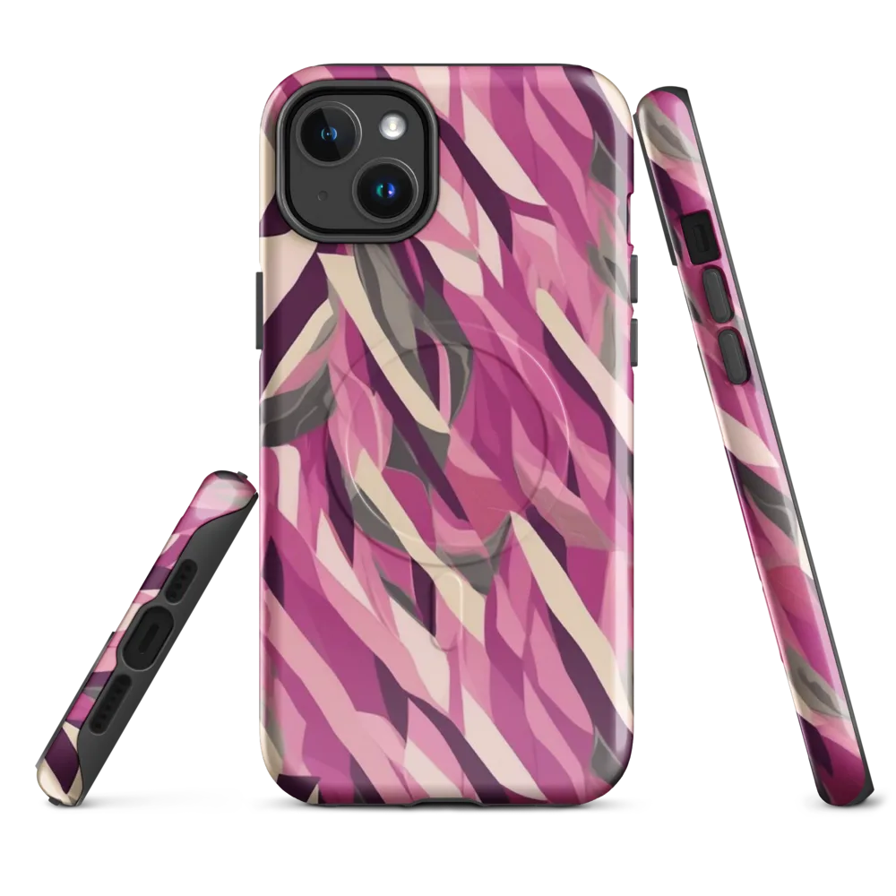 Petal Static on MagSafe Tough Case for iPhone® — Front