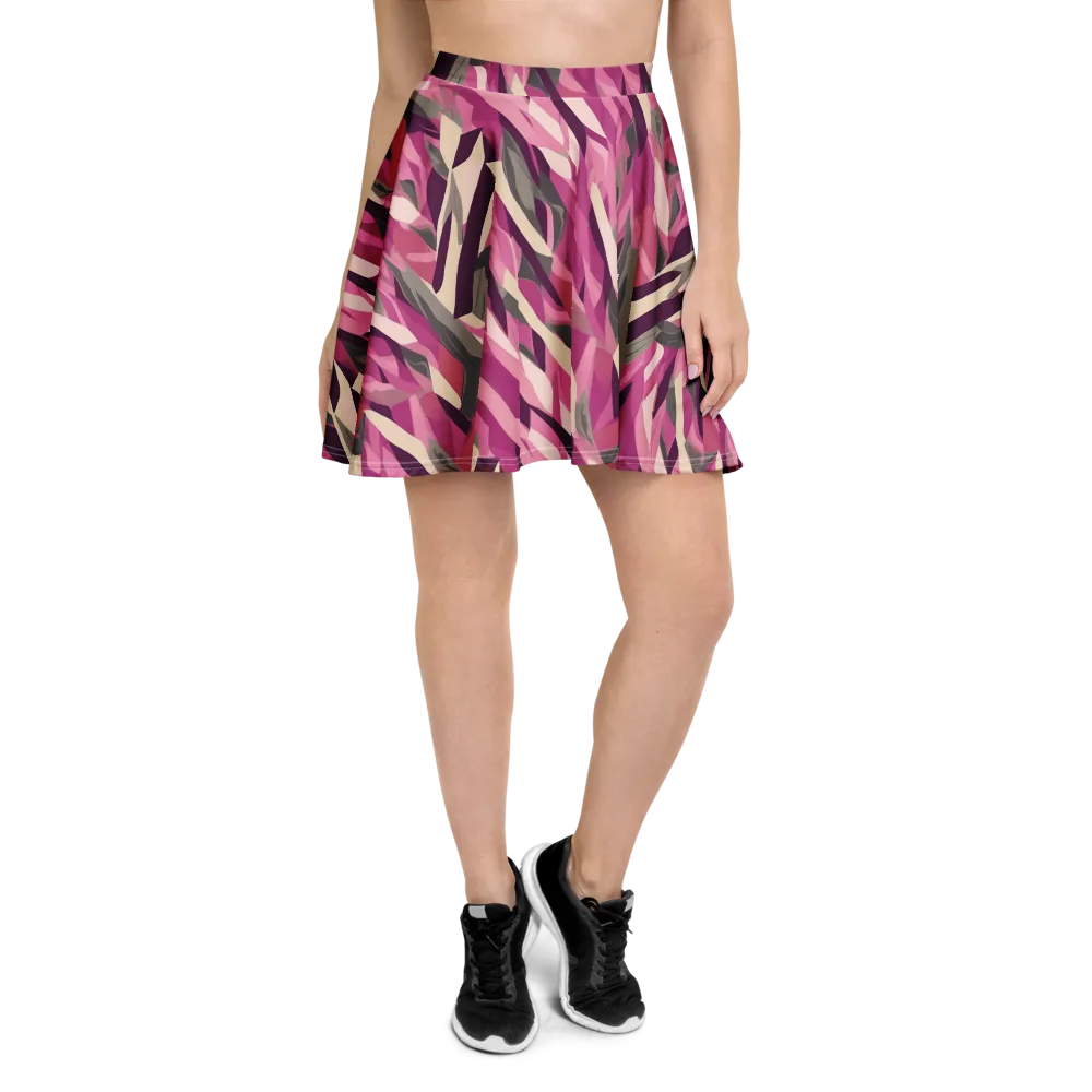 Petal Static on Skater Skirt — Front