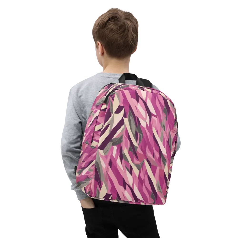 Petal Static on Minimalist Backpack — Zoomed-in