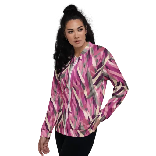 Petal Static on a Bomber Jacket