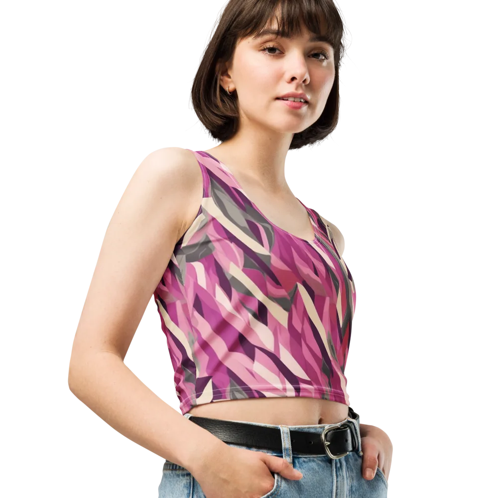 Petal Static on Crop Top — Right Front