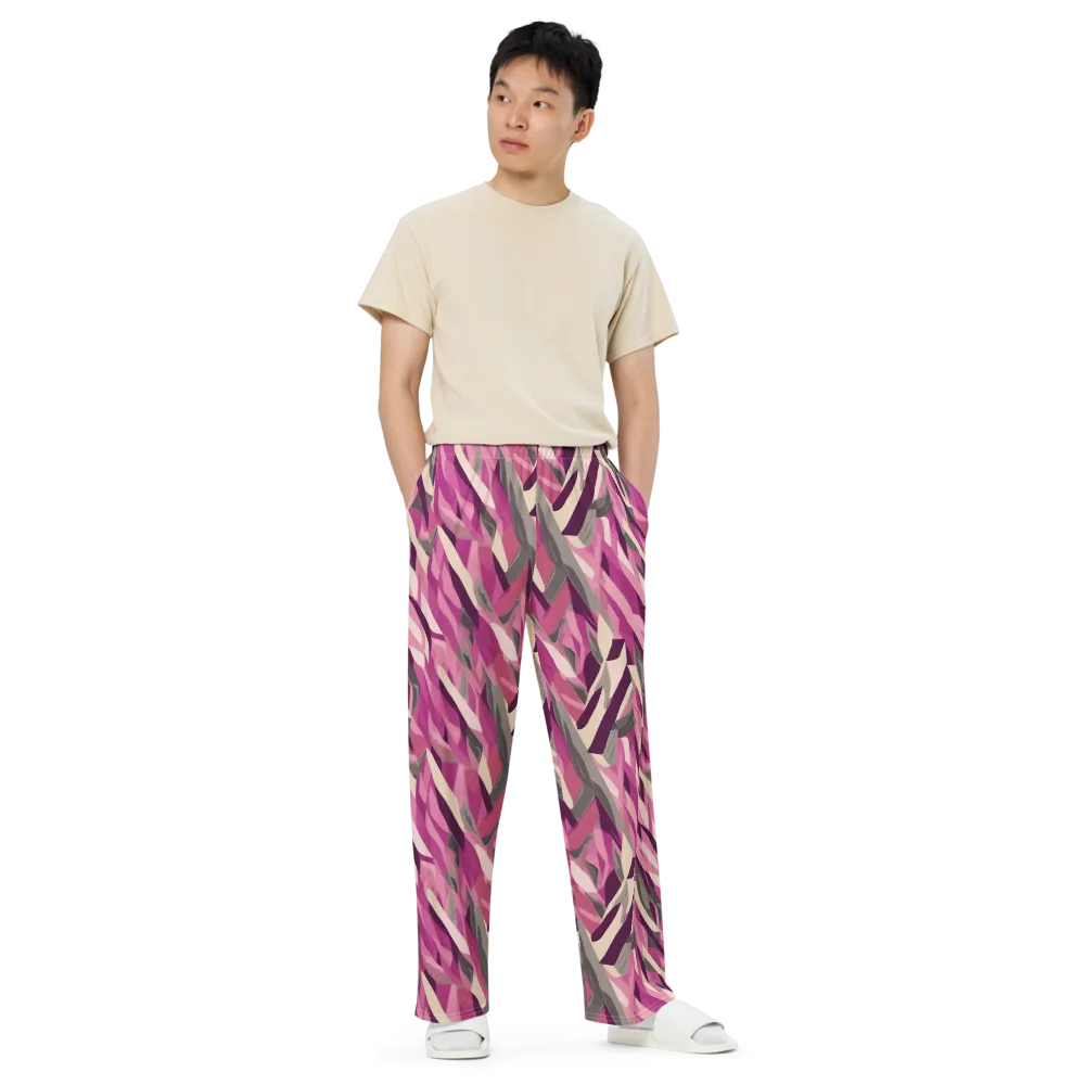 Petal Static on Wide-Leg Pants — Front