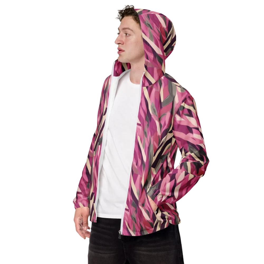 Petal Static on Men's Windbreaker — Left Front