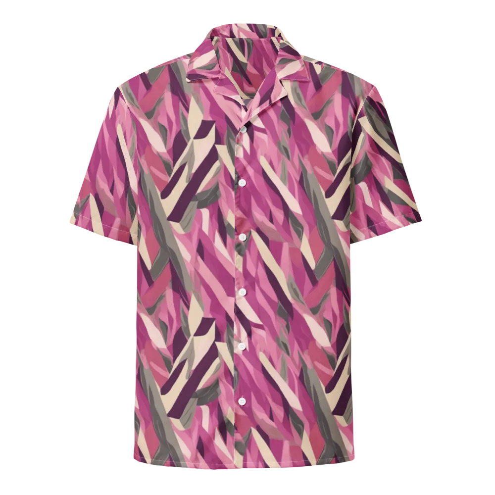 Petal Static on Button Shirt — Front