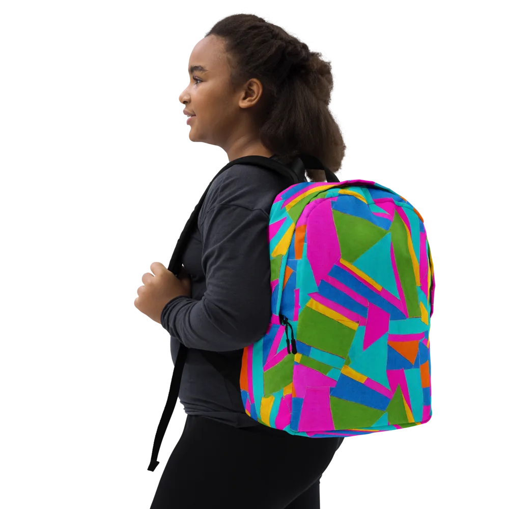Candy Geometry on Minimalist Backpack — Right Front