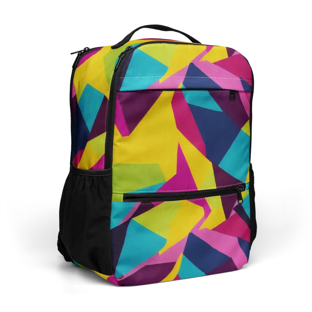 Electric Origami on Utility Backpack — Right Front