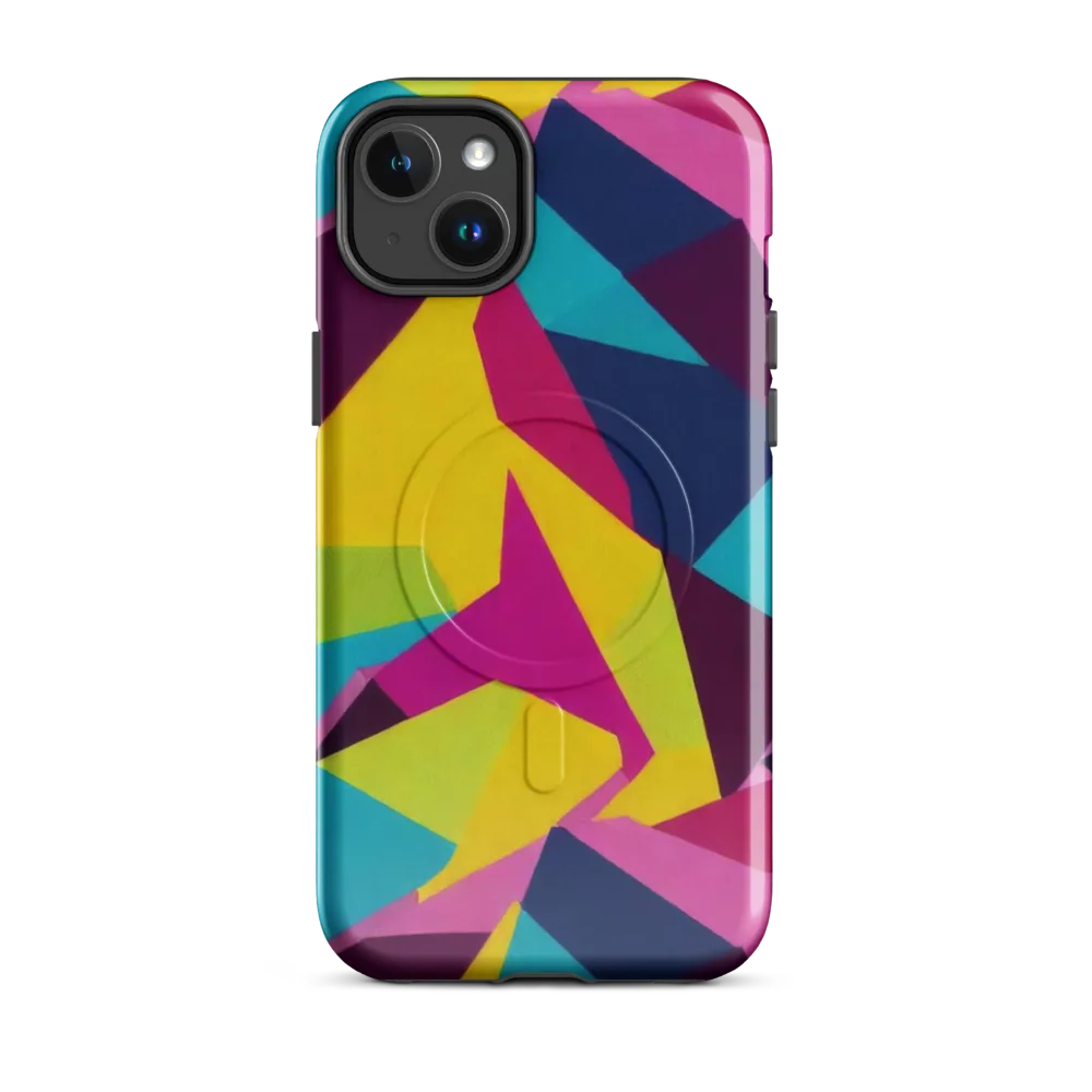 Electric Origami on MagSafe Tough Case for iPhone® — Front