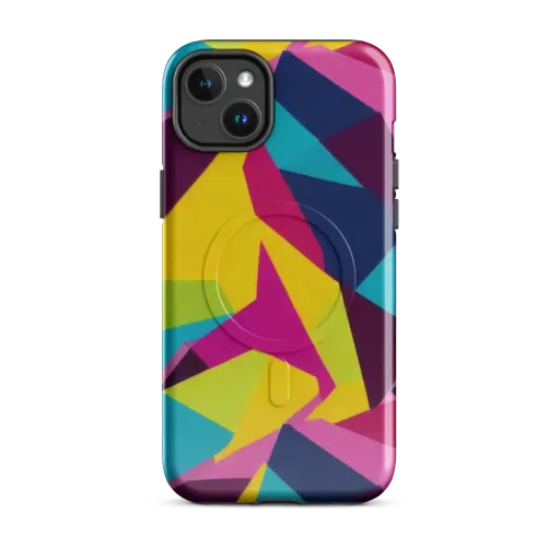 Electric Origami on a MagSafe Tough Case for iPhone®